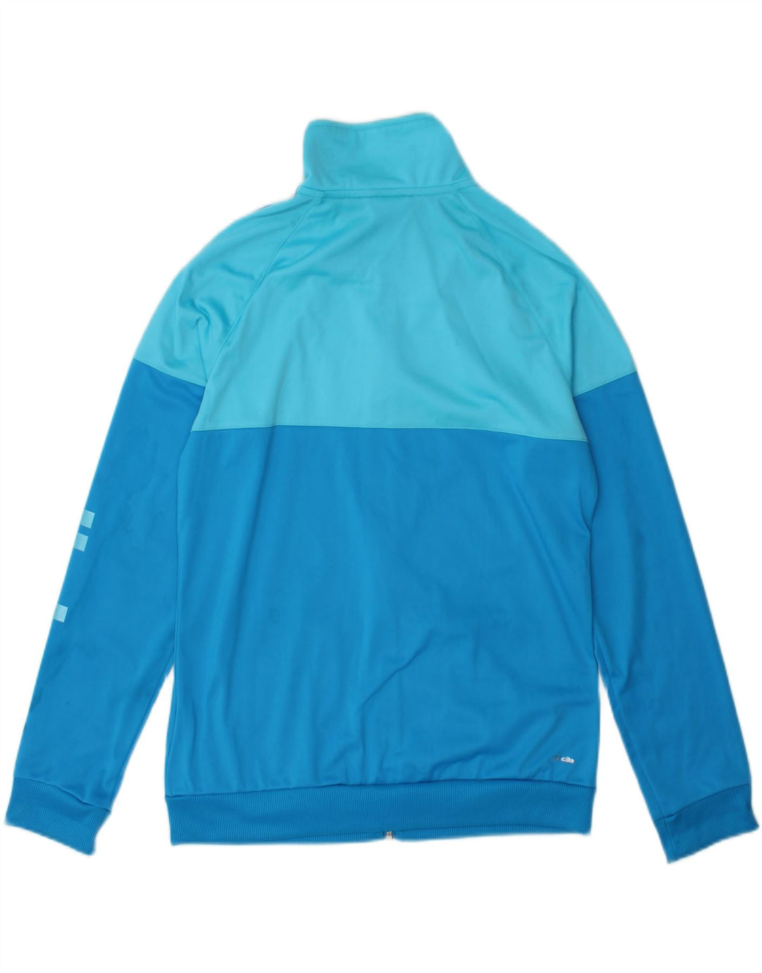 Kurtka Adidas Damska Climalite Dresowa Top UK 12/14 Średni Niebieski