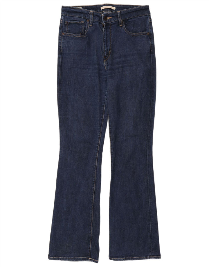 Damskie jeansy Levi's 725 z wysokim stanem Bootcut W29 L32 Granatowy Lyocell