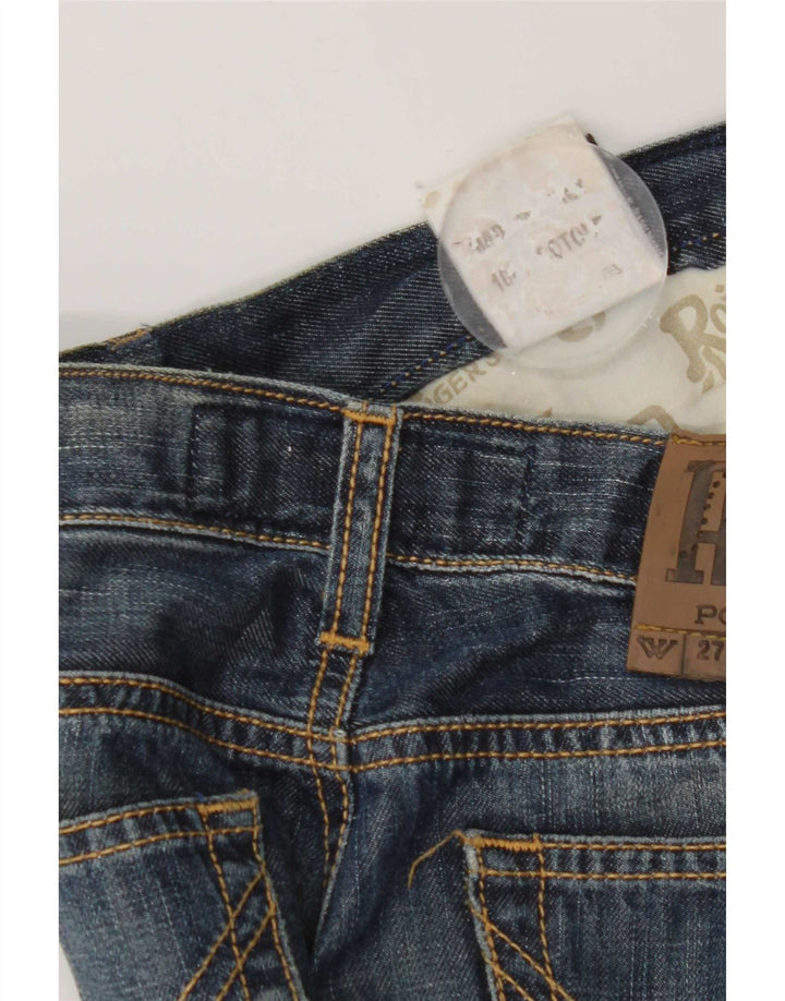 Damskie jeansy slim Roy Rogers W27 L32 Niebieskie bawełniane