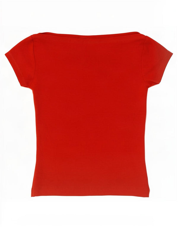 T-shirt dla dziewczynki Zara 11-12 lat, czerwona bawełna
