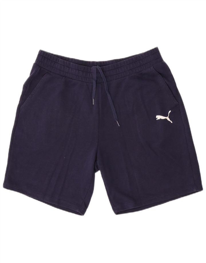Męskie spodenki sportowe Puma XL, granatowe, bawełniane