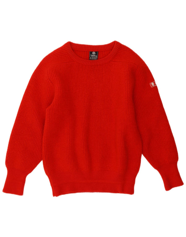 Damski sweter z dekoltem w łódkę Marina Yachting UK 14, duży, czerwony, nowa wełna