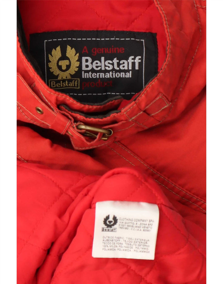 Męska kurtka motocyklowa Belstaff UK 40, duża, czerwona, nylonowa