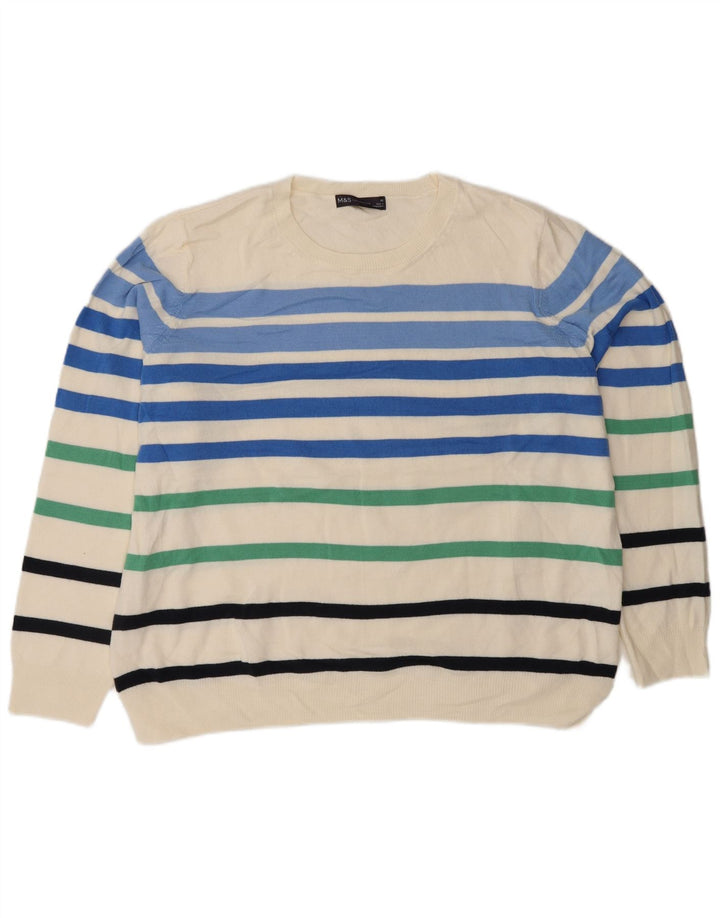 Marks & Spencer Damski sweter z okrągłym dekoltem, UK 20 2XL, wielokolorowy