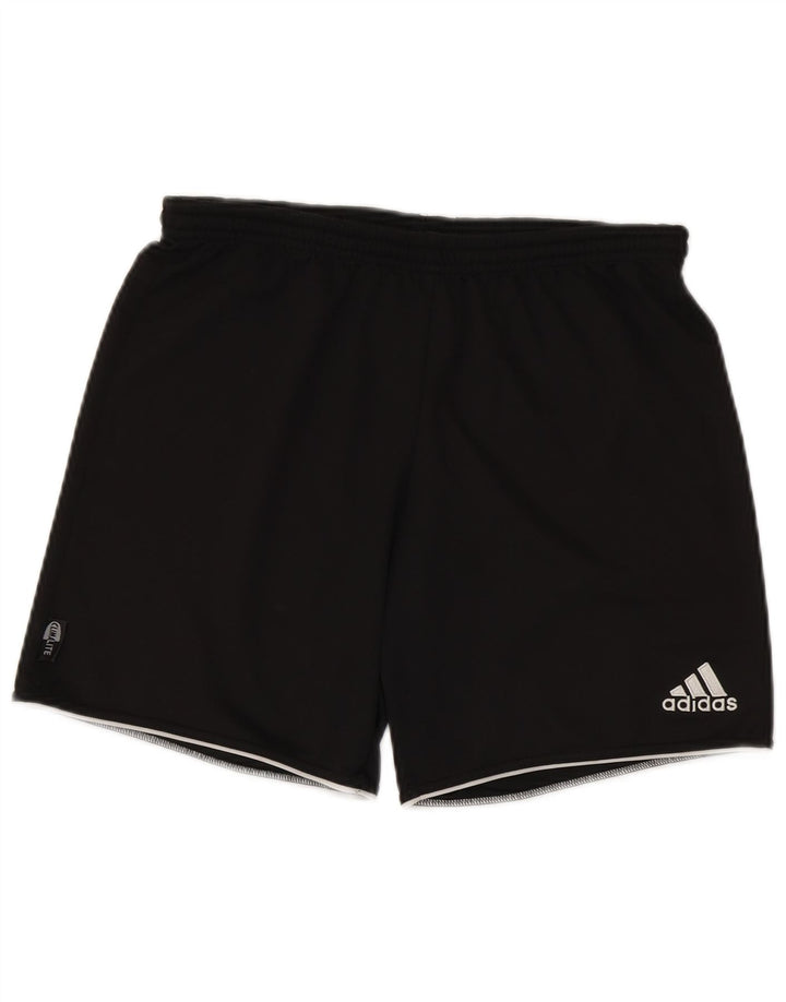 Męskie spodenki sportowe Adidas Climalite, małe, czarne, poliestrowe