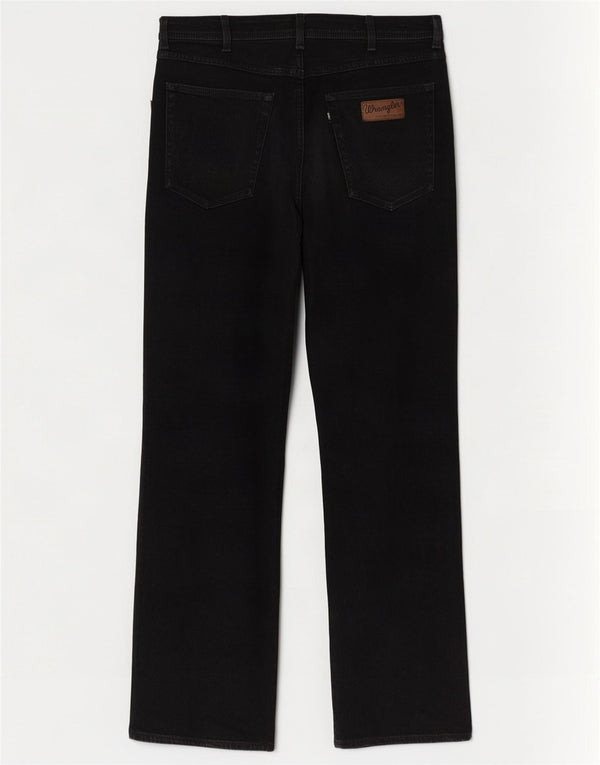 Wrangler Męskie Utah Straight Jeans W36 L34 Czarna bawełna