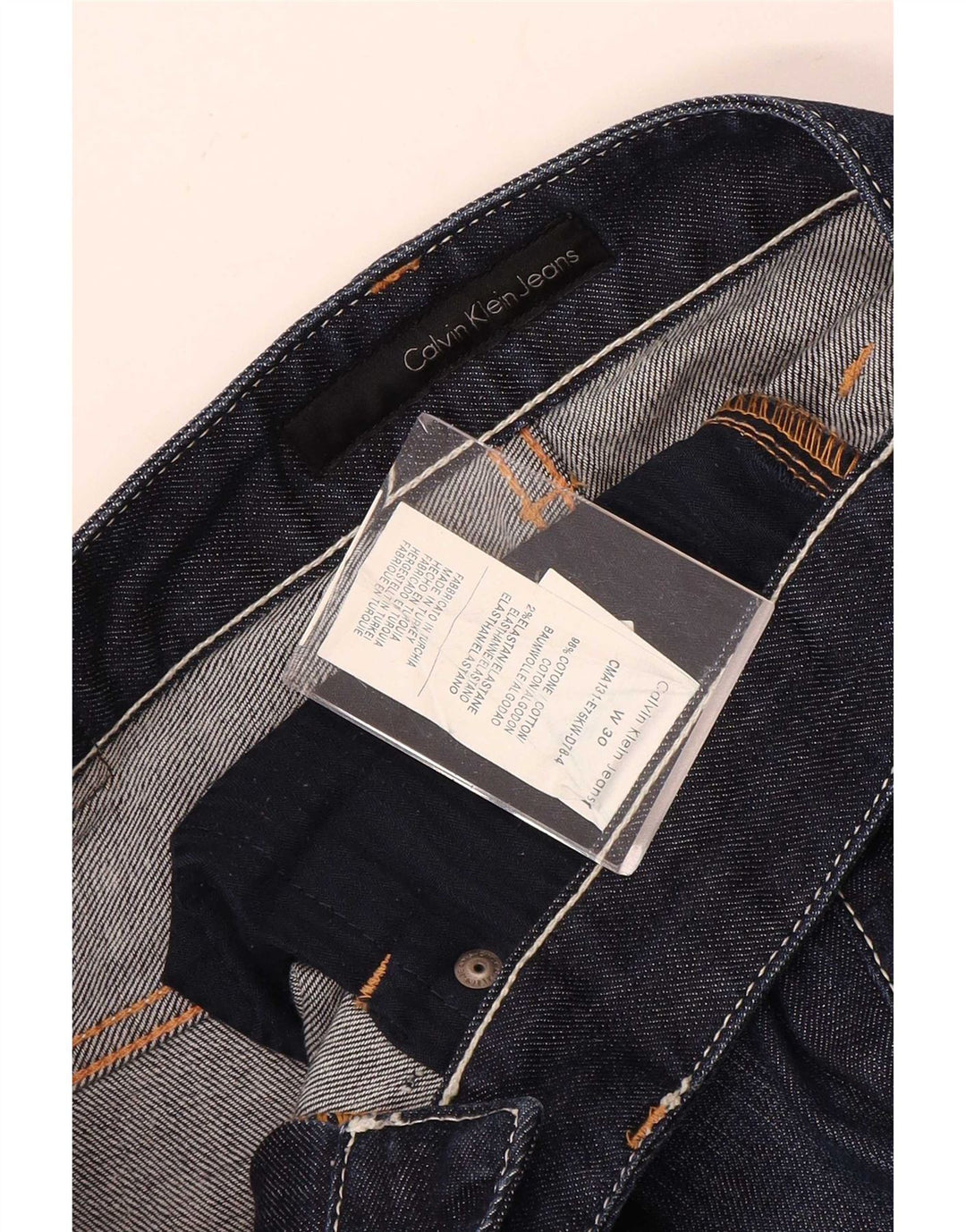 Damskie jeansy Bootcut Calvin Klein W30 L32 Granatowe, bawełniane