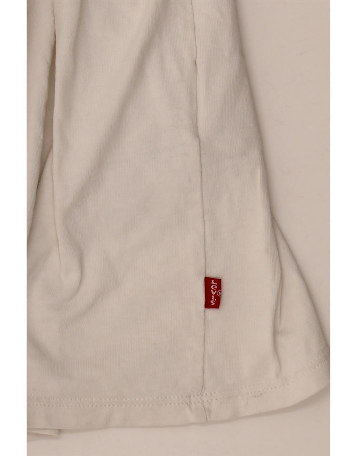 Damska koszulka z grafiką LEVI'S Top UK 20 2XL Biała