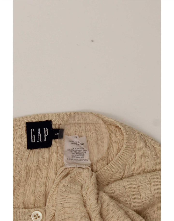 Sweter damski Gap Cardigan UK 14, średni beż, bawełna