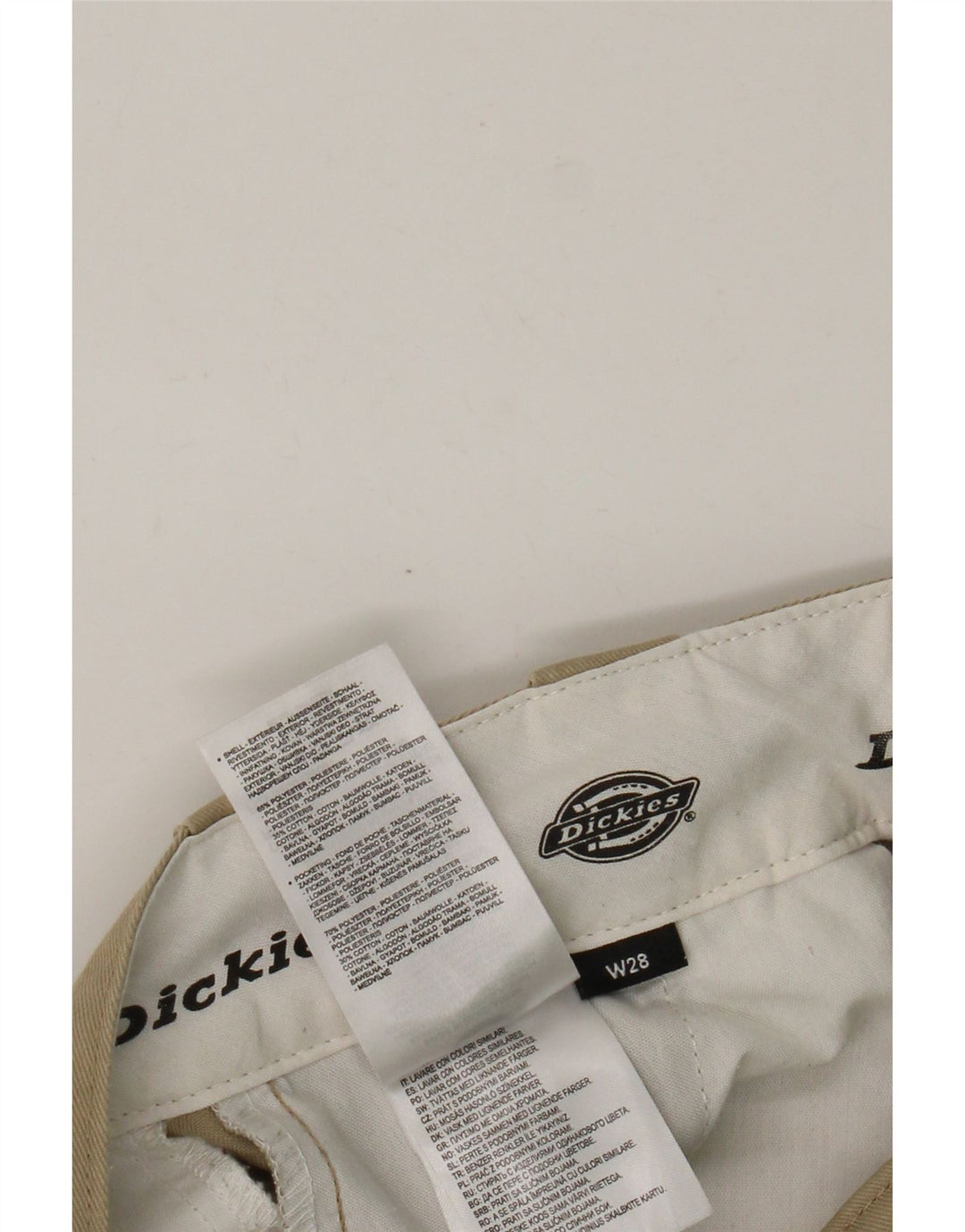 Męskie proste spodnie chino Dickies W28 L25 brązowy poliester