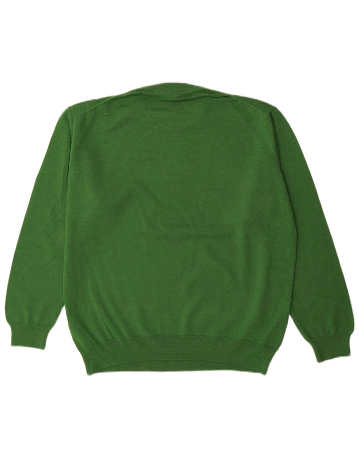 Męski sweter Pierre Cardin z okrągłym dekoltem, duży, zielony