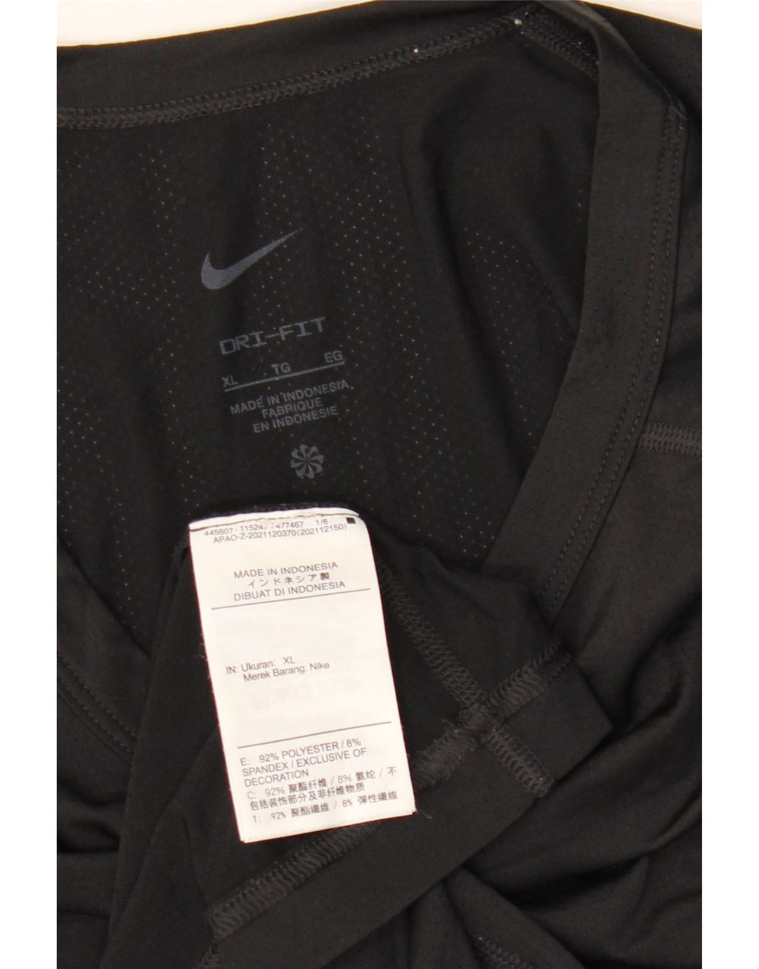 T-shirt męski Nike, XL, czarny, poliester