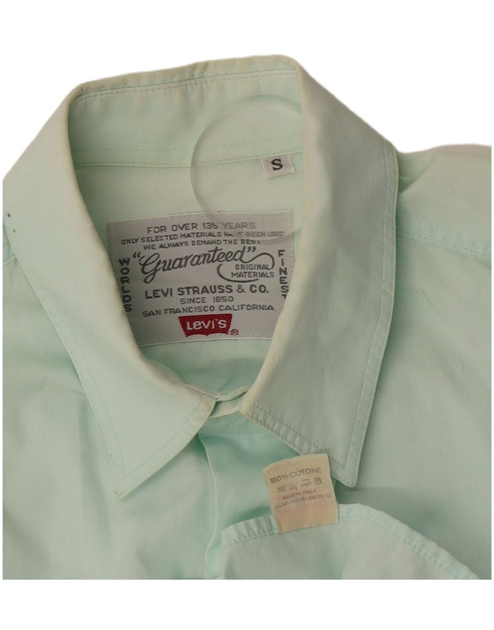 Koszula męska Levi's, mała, turkusowa, bawełniana