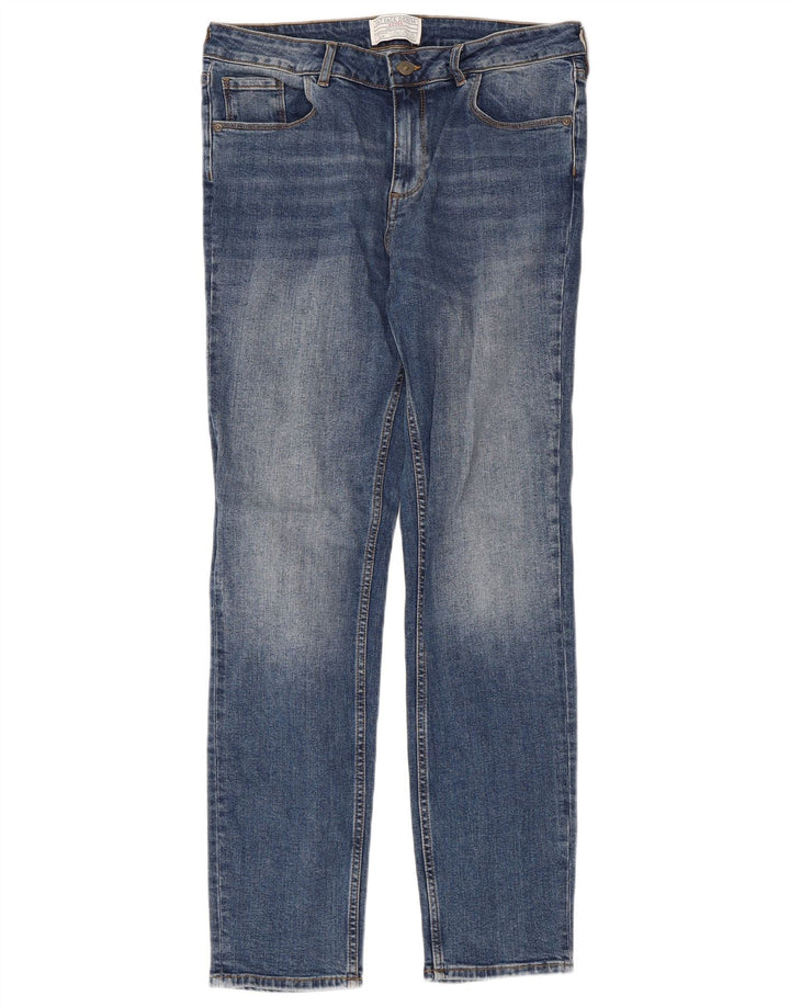 Damskie jeansy slim Fat Face UK 12 Medium W32 L30 Niebieskie bawełniane