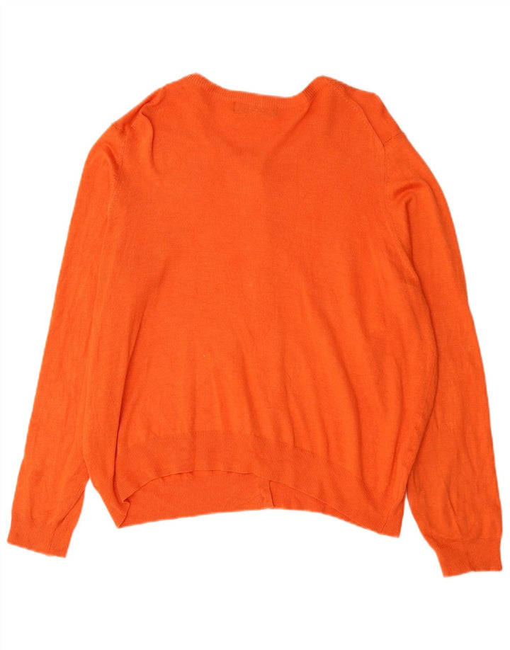 Marks & Spencer Damski sweter rozpinany UK 18 XL, pomarańczowy