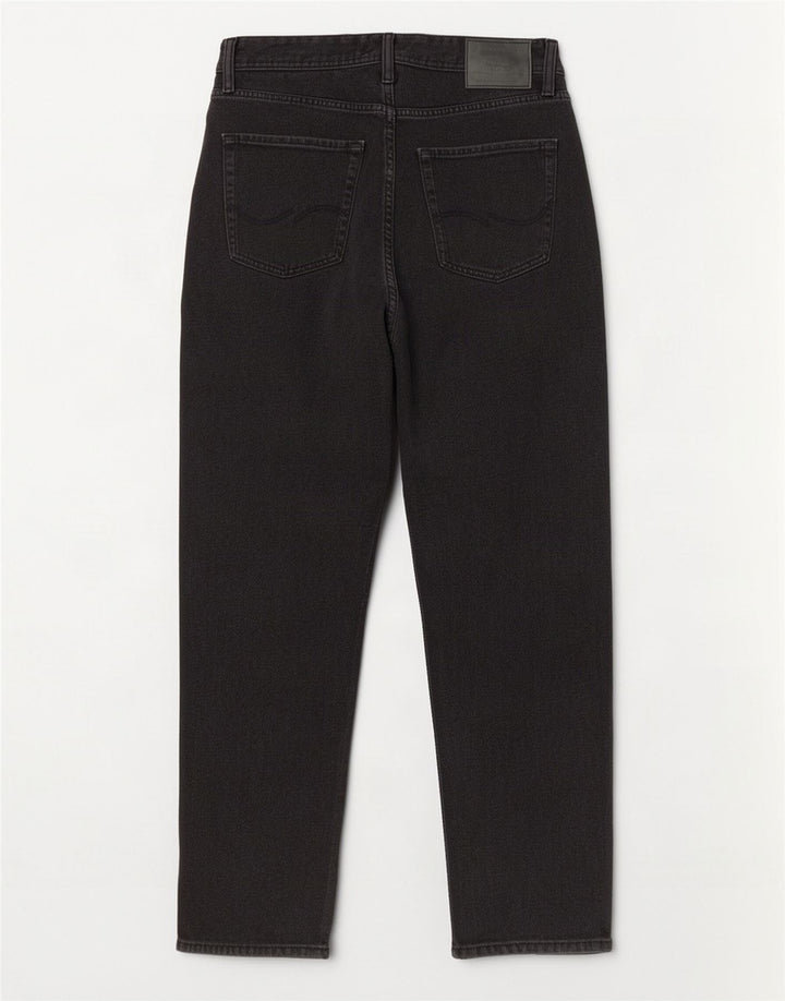 Męskie proste dżinsy Jack & Jones W32 L32 Czarne bawełniane