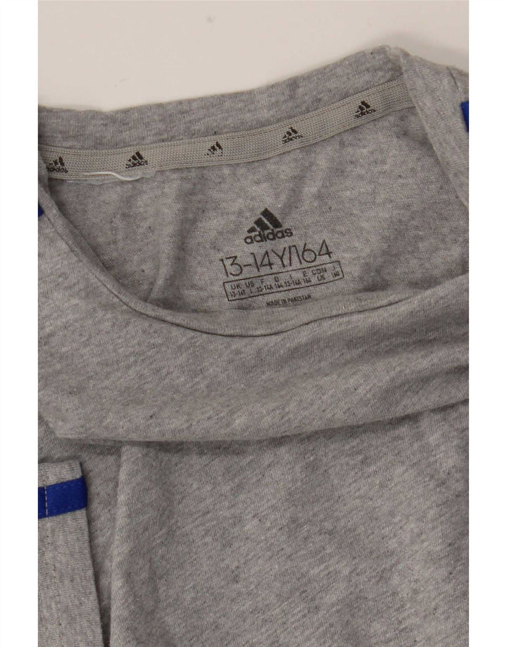 Koszulka chłopięca Adidas 13-14 lat, szara