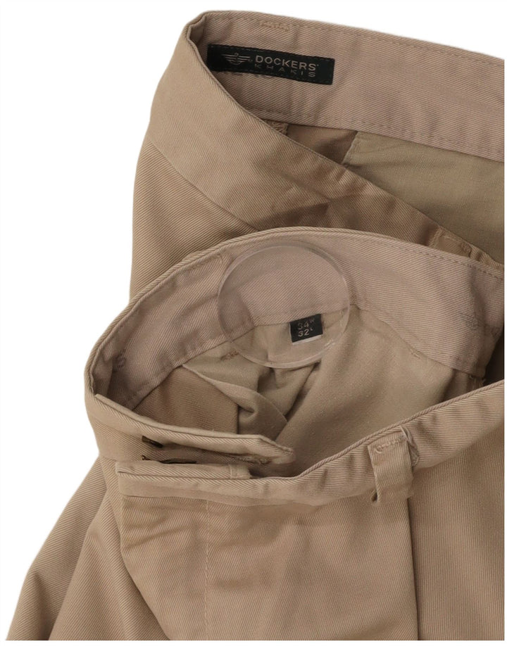 Męskie spodnie chino o luźnym kroju DOCKERS khaki W34 L32 beżowe