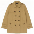 Trencz damski Massimo Dutti UK 14, duży, beżowy, bawełniany