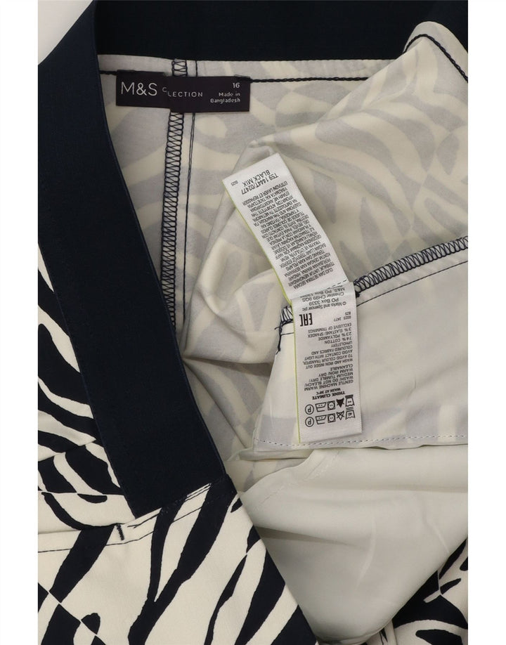 Spodnie damskie Capri Marks & Spencer UK 16 duże W36 L20 czarne