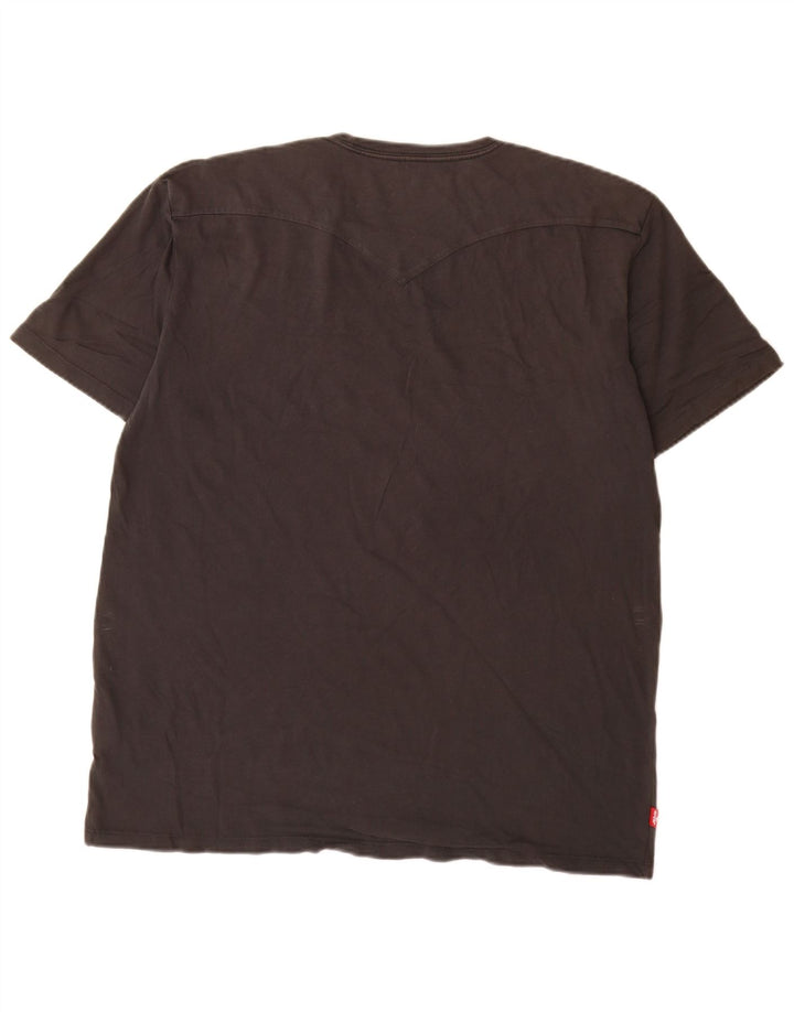 Męski T-shirt z grafiką Levi's Top XL, szara bawełna