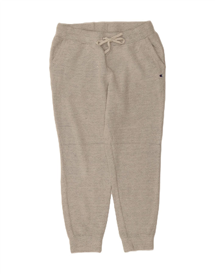 CHAMPION Mens Tracksuit Trousers Joggers Medium  Grey Chevron Cotton Vintage Champion and Second-Hand Champion from Messina Hembry 