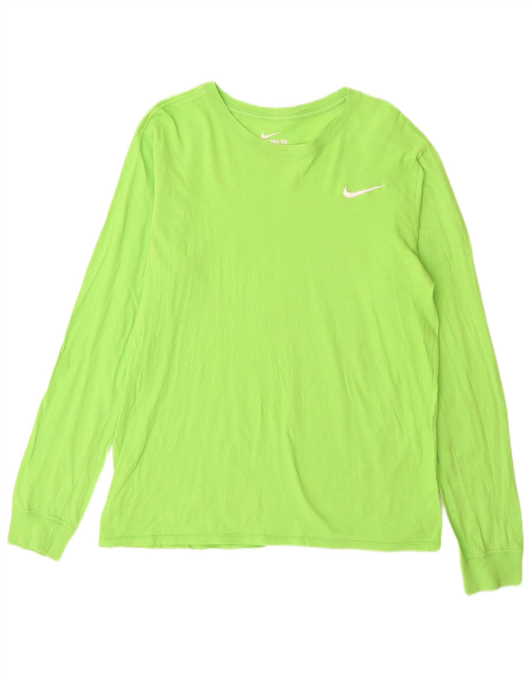 Męski T-shirt NIKE o sportowym kroju, bawełniany, w kolorze średnio zielonym