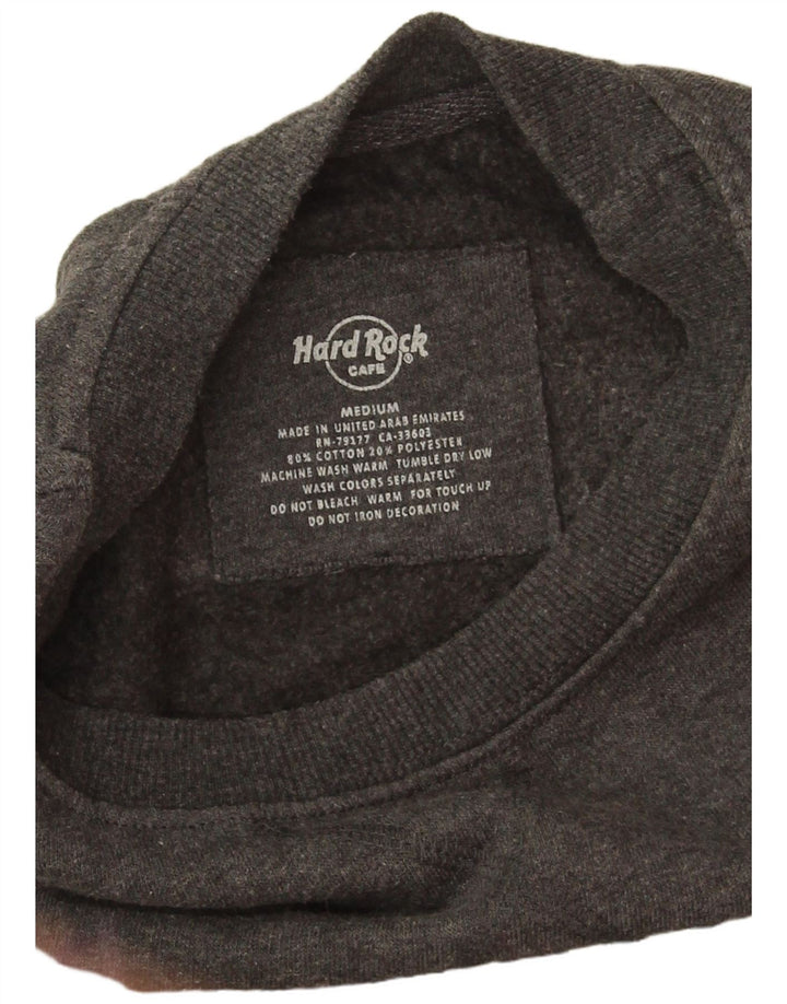 Męska bluza z grafiką Hard Rock Cafe Hollywood, średnio szara, nakrapiana