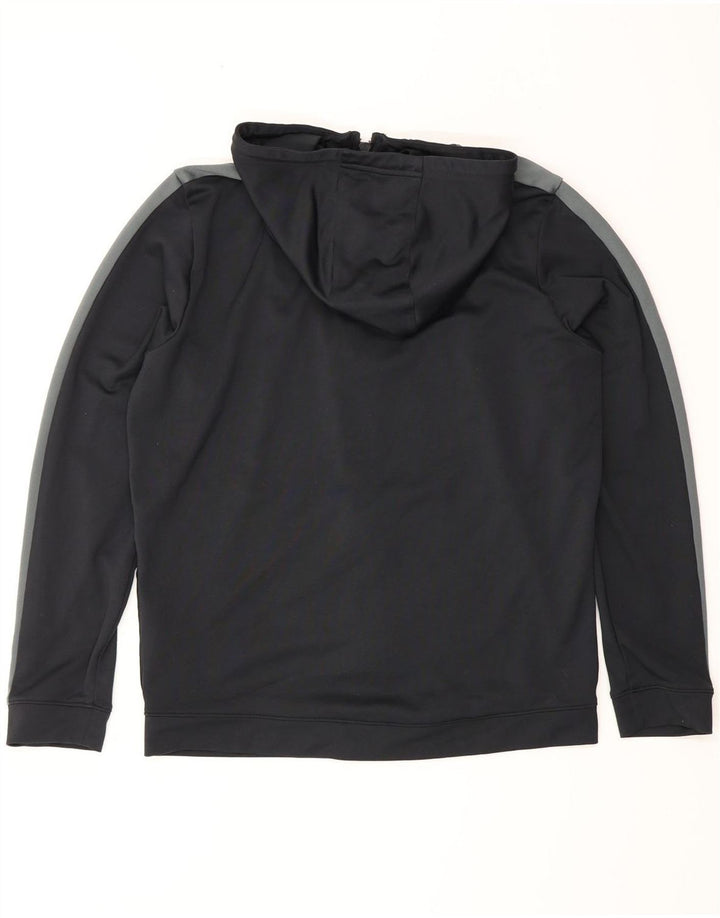 Męski dopasowany sweter z kapturem i zamkiem Under Armour w kolorze średniej czerni