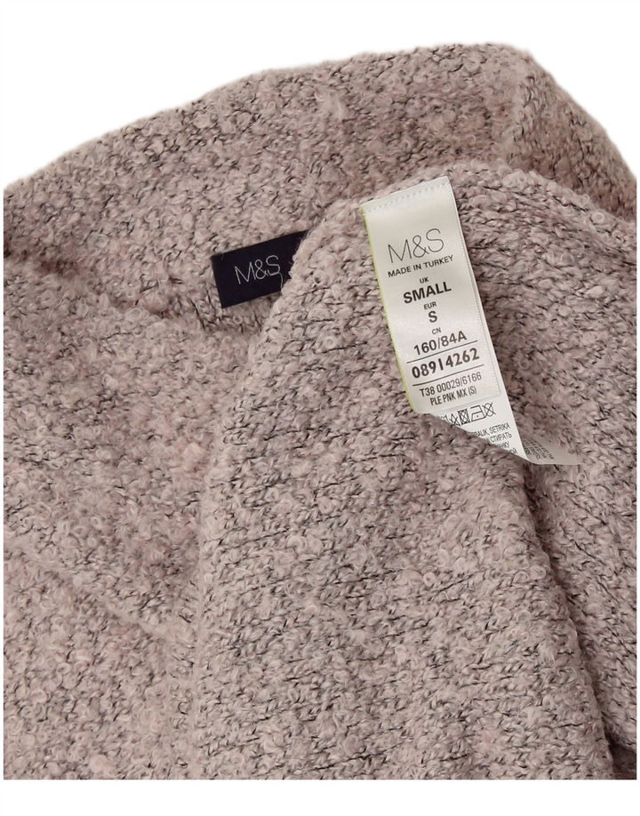 MARKS & SPENCER Damski sweter z golfem UK 10, mały, szary