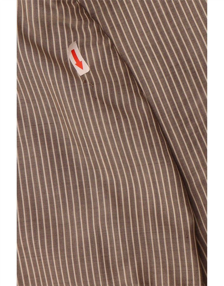 Męska marynarka zapinana na 2 guziki Hugo Boss EU 54 2XL Szara prążkowana dziewicza wełna