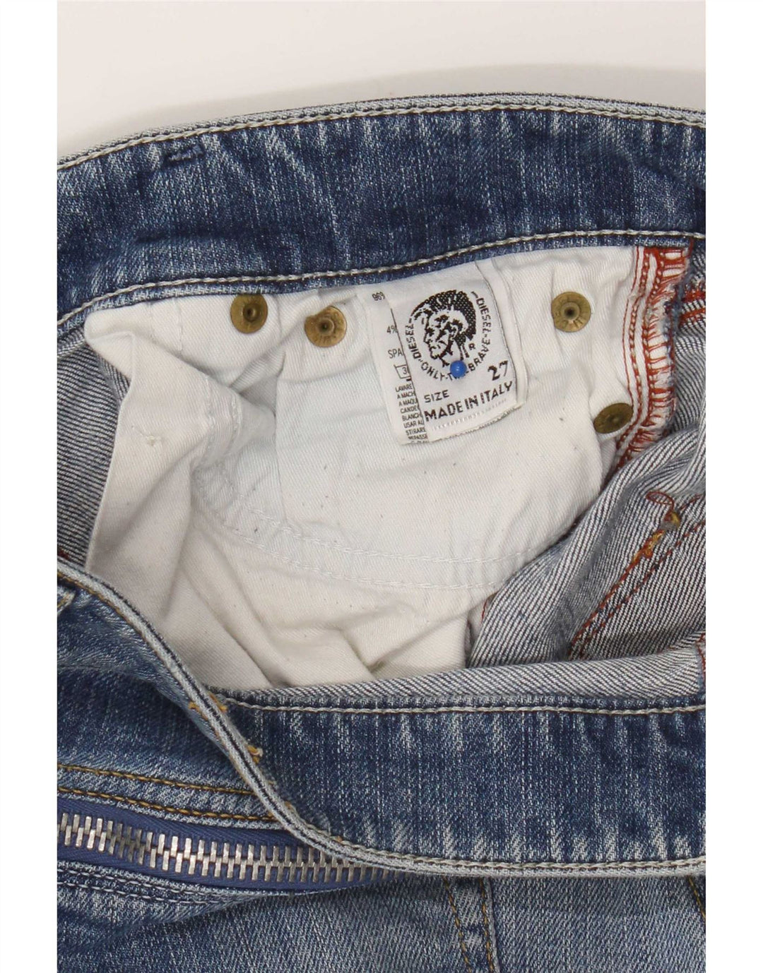 Damskie jeansy Diesel w trudnej sytuacji W27 L31 Niebieskie bawełniane