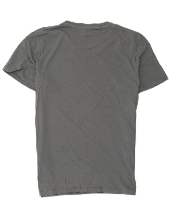 Męski T-shirt z grafiką Jack & Jones, duży, szary, bawełniany