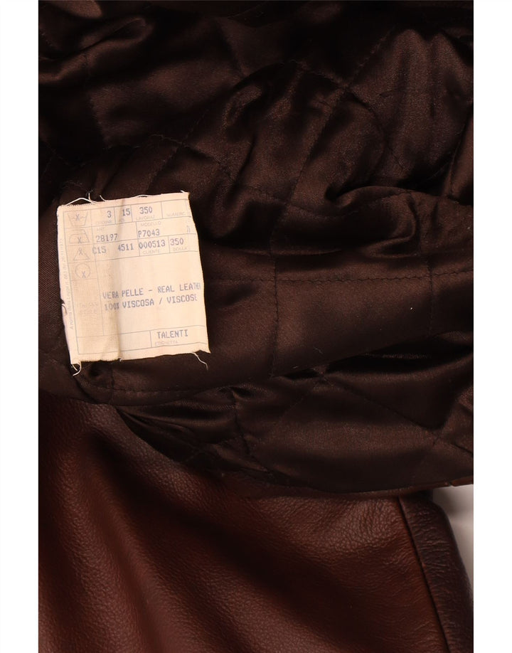 Męska kurtka skórzana Hide Park IT 52 XL, brązowa skóra