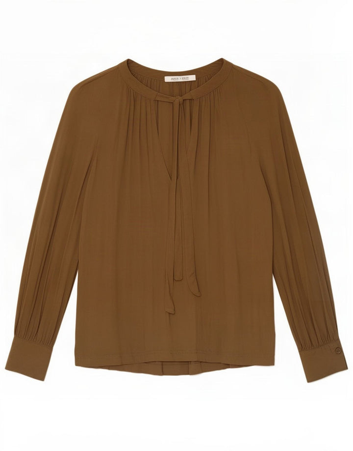 Damska bluzka oversize Zara Top UK 10 Small, zielona wiskoza