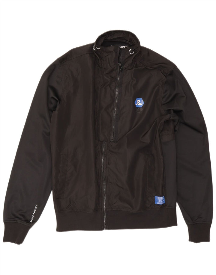 Męska kurtka bomber Jack & Jones UK 40, duża, czarna, poliester