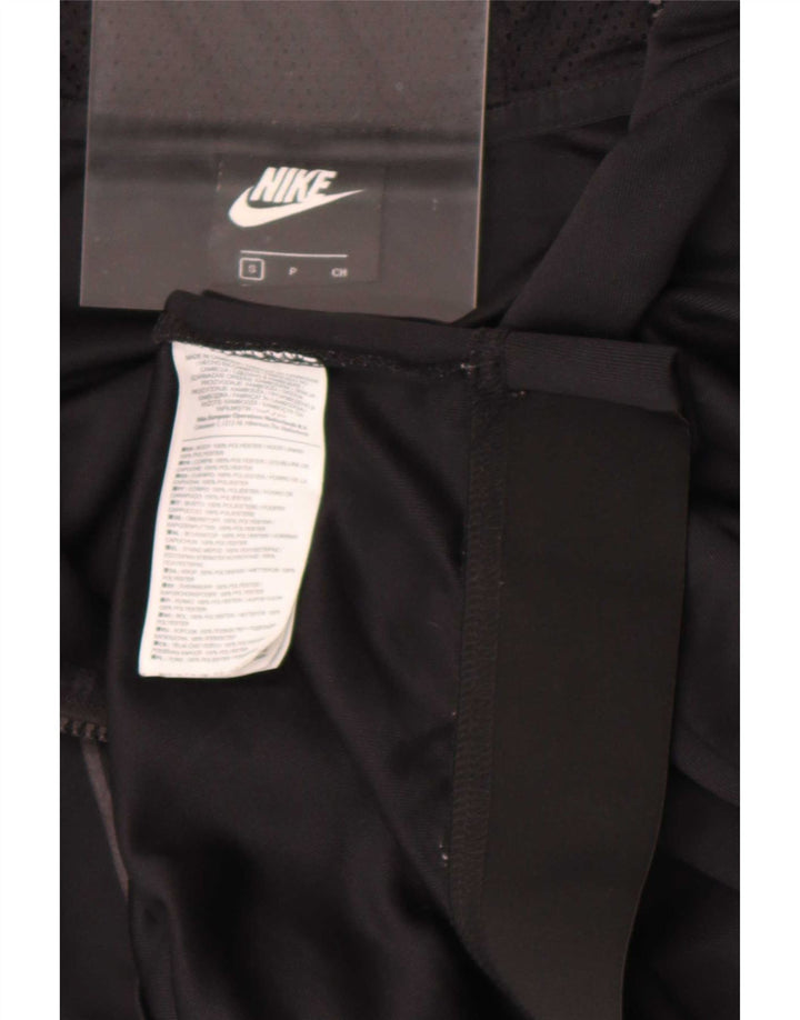 Męski sweter z kapturem i zamkiem błyskawicznym Nike, mały, czarny, poliestrowy