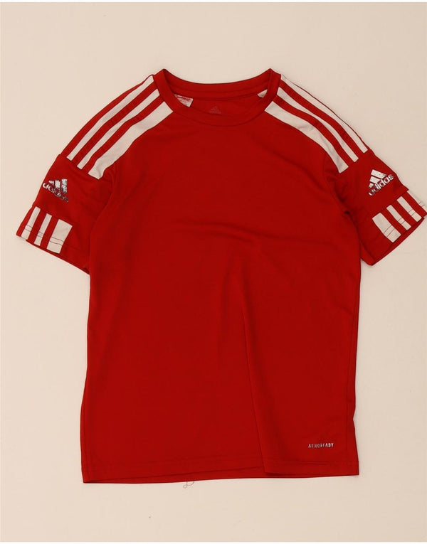 Chłopięca koszulka Adidas Aeroready Graphic Top 11-12 lat w kolorze czerwonym