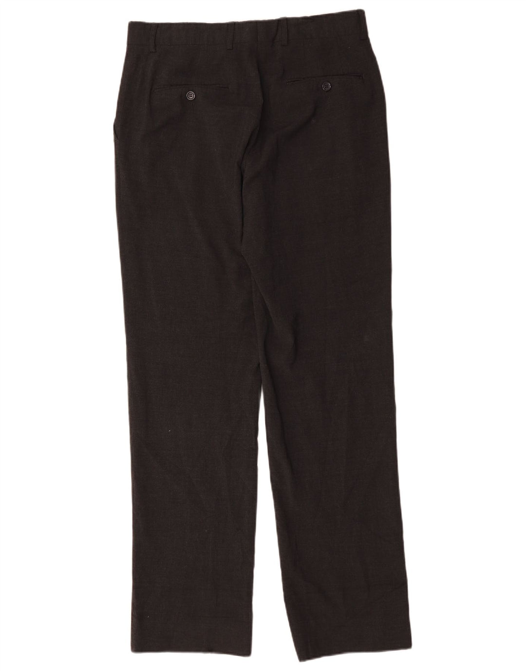 Męskie proste spodnie garniturowe Zara EU 42 Large W32 L33 Szary poliester