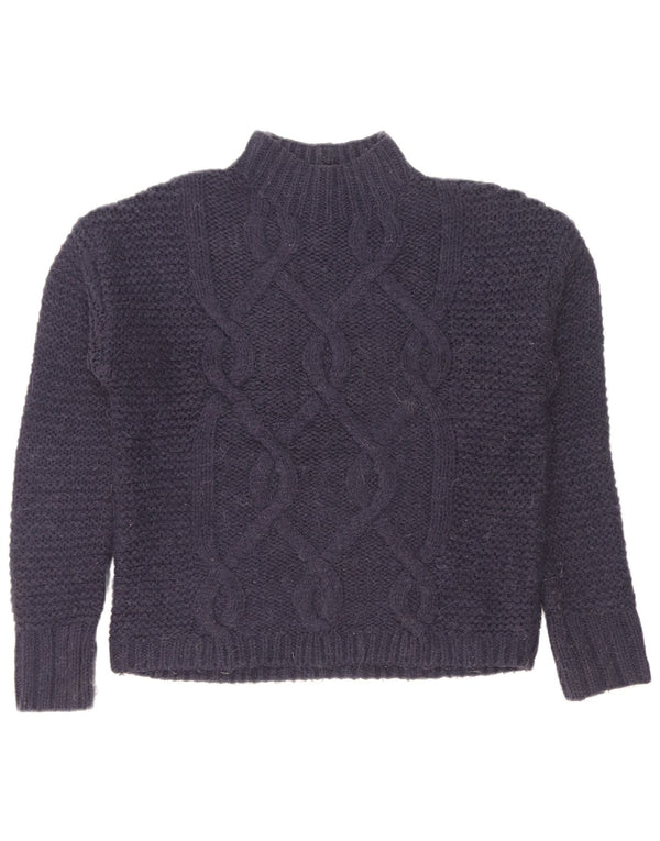 Damski sweter oversize Gap z golfem UK 10, mały, granatowy