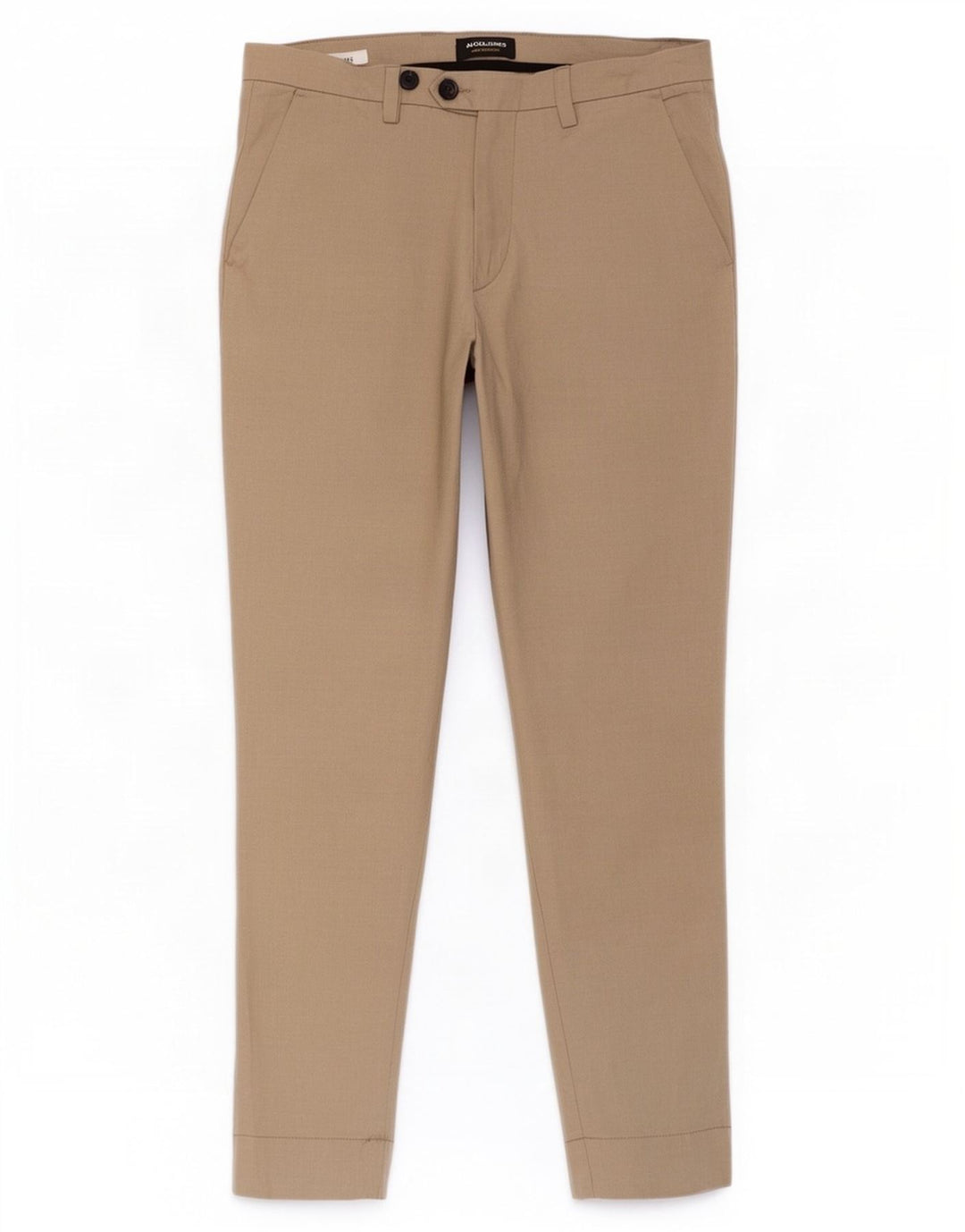 Męskie zwężane spodnie chino Jack & Jones W34 L32 Beżowy poliester