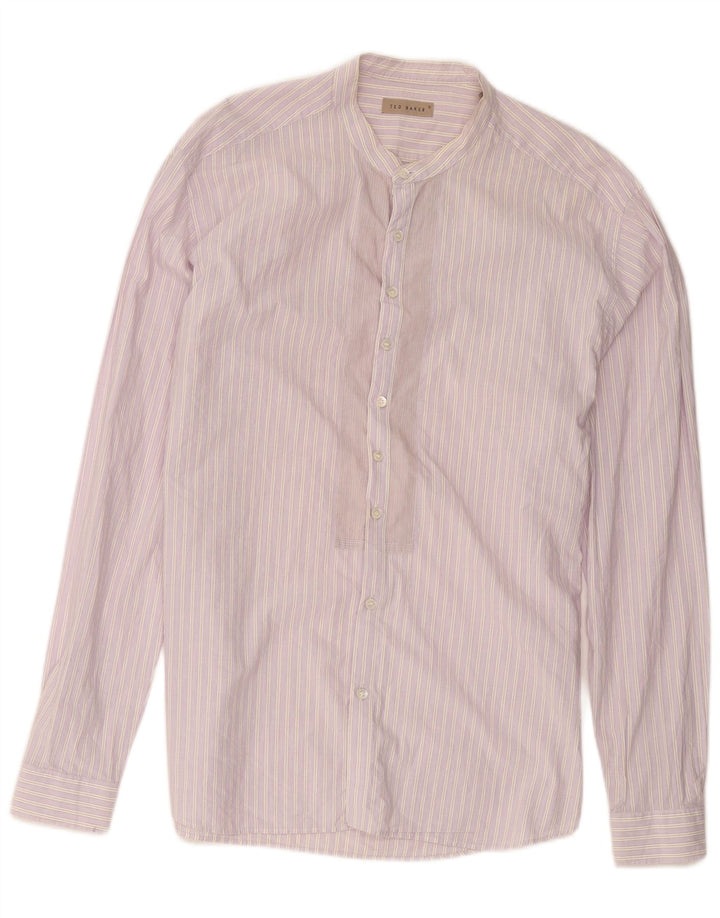 Koszula męska Ted Baker, rozmiar 6, 2XL, bawełniana w różowe paski