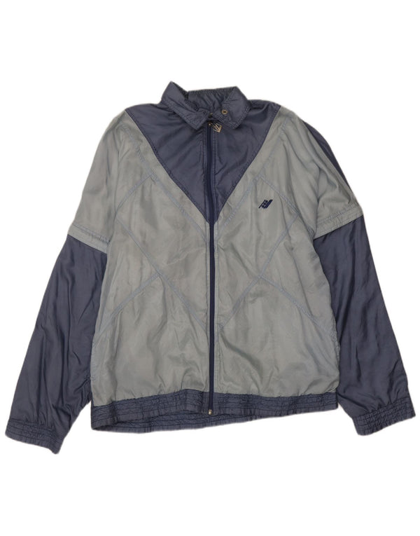 Rucanor Męska bluza dresowa unisex, brytyjska 44 XL, granatowa, blok kolorów