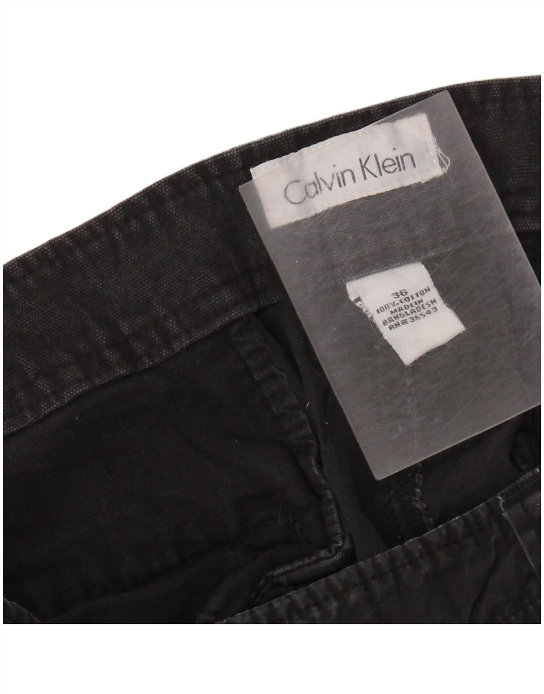 Męskie spodenki cargo CALVIN KLEIN W36, duże, czarne, bawełniane