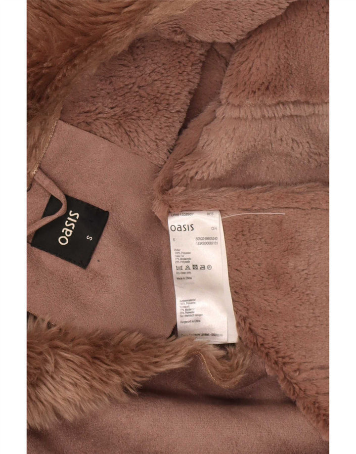 Kurtka damska Open Sherpa Oasis UK 10 Small Brown Poliester