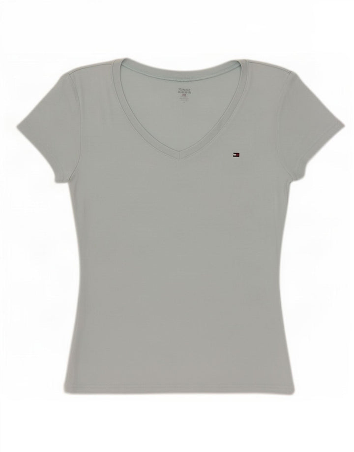 T-shirt damski Tommy Hilfiger Top UK 12 średni niebieski