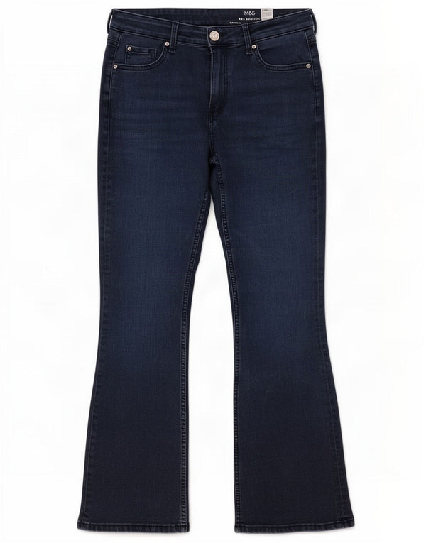 Marks & Spencer Damskie Eva Bootcut Jeans UK 14 Large W32 L29 Granatowy