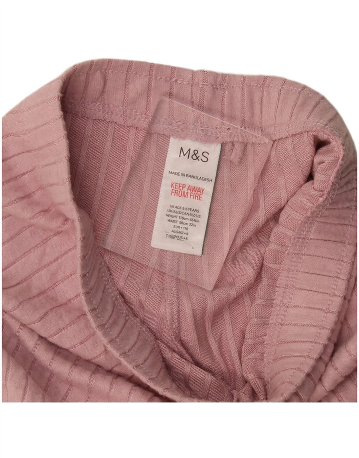 Dwuczęściowy zestaw dziewczęcy Marks & Spencer 5-6 lat, różowa wiskoza