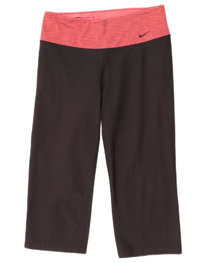 Damskie legginsy Nike Dri Fit Capri UK 14, średni czarny kolor, blok