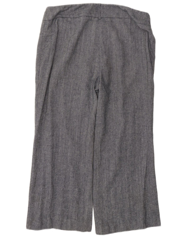 Marks & Spencer Damskie krótkie spodnie z wysokim stanem UK 16 Large W34 L26 Navy